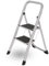 2 Step Ladder | Portable Folding Ladders | Lightweight Sturdy Steel Ladder | Anti Slip Feet | Non-Slip Safety Treads | Easy to Store Step Stool | DIY Gardening Kitchen Garage Grey