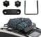Luggage Rack Clips - Rooftop Cargo Carrier Rack Bolts | univesal Car Luggage Racks Accessories | U-Bolt Mounting Brackets | Detachable Baggage baar Clamps | Secure Cargo Carrier Kit For Vehicles