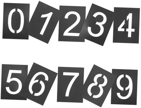 LIGIGWASH 1Set Stencil per Vernice Spray per Indirizzi e Personalizzati Facili da Usare e Resistenti