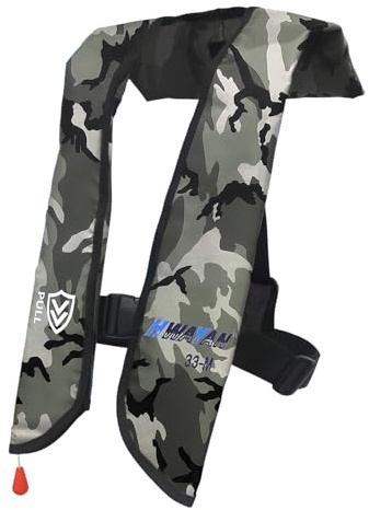 HWAYAN | Manual Inflatable Life Jacket for Adults| Supports up to 330 lbs