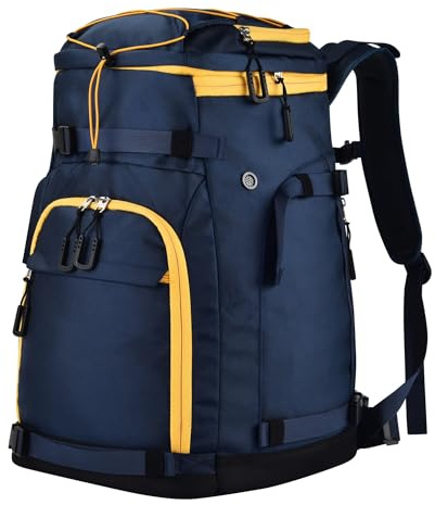 55L-70L erweiterbare Skischuhtasche - wasserdicht, langlebig mit Helmfach - ideal für Ski- & Snowboardausrüstung - Herren & Damen