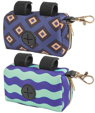 DECORNIJIA 2 Stück Windelbeutelspender aus Neopren für Kinderwagen, Outdoor
