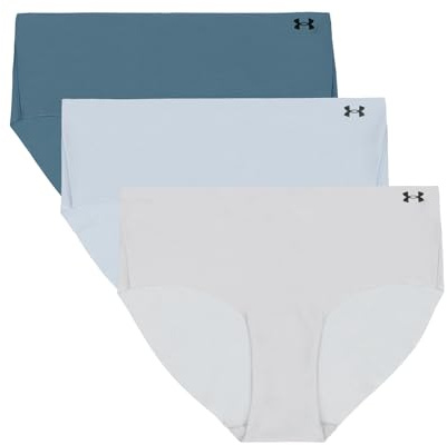 Under Armour Damen Hipster-Slips im 3er-Pack – Unsichtbares Pure Stretch, nahtlos, Keine Abdrücke, Ultraleicht, ganztägiger