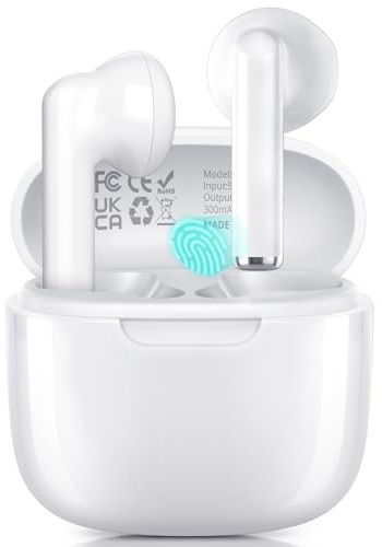 Radiolux Bluetooth Kopfhörer, Kopfhörer Kabellos Bluetooth 5.3 In Ear Kopfhörer mit Hi-FI Stereoton und HD mic, IP7 Wasserdicht Ohrhörer, 46 Stunden Wiedergabe