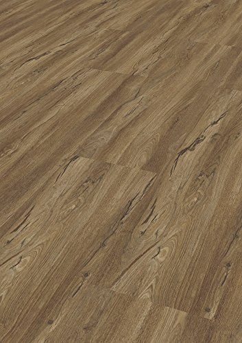 TEPCOR® Vinylboden Klick RIGID (Pietra) | Premium Vinylbodenbelag mit Klicksystem | 4,5 mm Stark - 0,30 mm Nutzschicht | 1 Paket - 2,61 m² | Wasserfest | Holzoptik