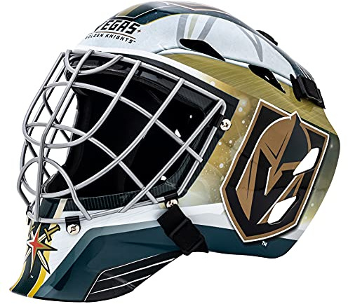 NHL Vegas Golden Knights Unisex Franklin Sports Vegas Golden Knights GFM 1500 Goalie Face Maskgoalie Face Mask, Black, One Size