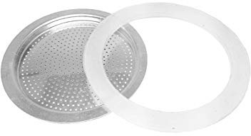 Magefesa - Filtro y Juntas de Silicona Compatible con Cafetera Italiana 6 Tazas, Modelos KENIA, COLOMBIA, JAMAICA, 09REMEPFJK6, 8429113545833