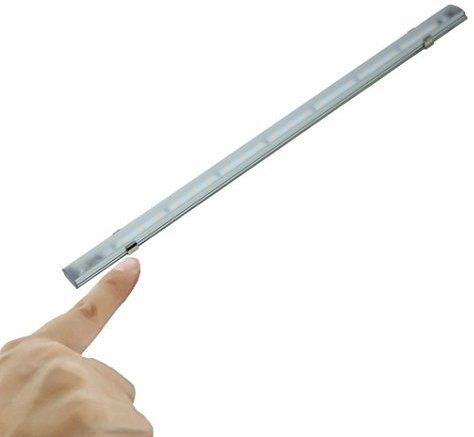 LIGHTEU, 1x lineares Licht (41 cm), 12V 5W, Berührungsschalter, mattiert anti-glare, LED, Kabine, unter Schrank, Lichtwandstreifen, für Boot, Yacht, und Wohnwagen, Wohnmobile, Wohnmobile, RV,