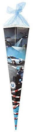 goldbuch Polizei Schultüte Zuckertüte Einschulung Schulanfang Schule Kinder: Größe: 85 cm 6eckig