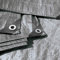Extra Heavy Duty 260 GSM Tarpaulin/groundsheet Silver/Black (1, 2m x 4m)