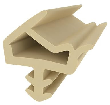 Türdichtung für Holztüren – Beige | 5 Meter | 11 mm Falzbreite | 3 mm Nutbreite | Gummidichtung | Holzzargendichtung | Zugluft- & Schallschutz