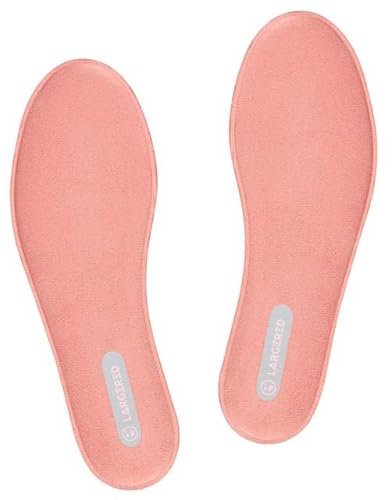 LARGERED Semelles Chaussures Confort Semelle Memoire de Forme Offrant de Absorption des Chocs et Amortissantes pour Homme Femme Rose pâle EU37