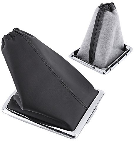 AYNEFY Gangschaltung Abdeckung,Schaltsack Schalthebelabdeckung Auto Schalthebelmanschette PU Leder Staubschutzhlle Ersatz SchalthebelmanschetteSchaltknauf Abdeckung
