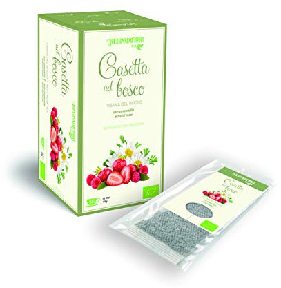 Regina di Fiori Biologica | Infusi e Tisane per la tua giornata | CASETTA NEL BOSCO Tisana del Riposo con Camomilla e Frutti Rossi | 90 filtri in 6 confezioni da 15 filtri l'una
