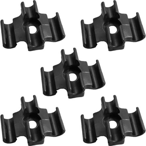 cyclingcolors 5X Fahrrad Kabelführung Zugführung Dreifache Schaltzug Bremse Zughalter Halter Moped, Einzigartig, Schwarz