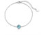 Philip Jones Bracelet de Cheville en Cristal Bleu créé avec des Cristaux Zircondia®