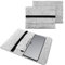 NAUC Sleeve Hülle kompatibel mit Microsoft Surface Laptop Go 3 / Go 2 / Go Netbook Ultrabook 12,4 Zoll Laptop Filz Case Laptoptasche Schutztasche, Farben:Hell Grau