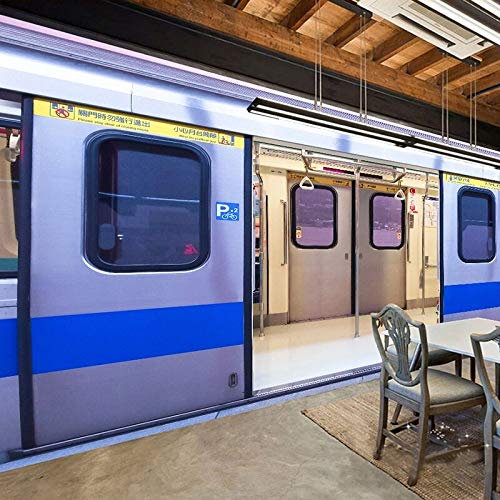 BOEERLCNL 3D Wohnzimmer Tapete U-Bahn Auto Schlafzimmer Wandaufkleber TV Hintergrund Wand Dekoration Wandbild Wandkunst Poster