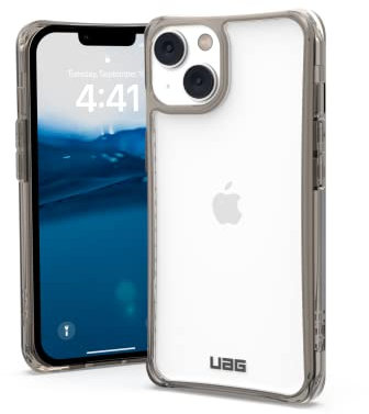 URBAN ARMOR GEAR UAG Designed for iPhone 14 Case Grey Ash 6.1 Plyo Lightweight Slim Shockproof Transparent Protective Cover Compatible with Wireless Charging