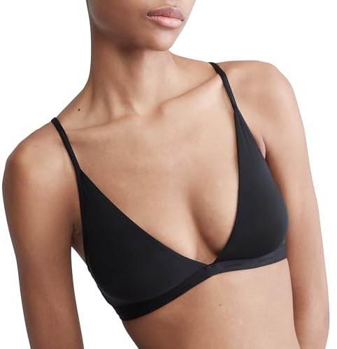 Calvin Klein Form to Body Lightly Lined Triangle Bralette Black