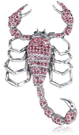 Strass-Skorpion-Brosche für Damen und Herren, Kristall-Tier-Anstecknadeln, Anstecknadeln, Schmuck, Accessoires, Ansteckblume für Hut, Krawatte, Vintage, Art-Deco, Geburtstag, Weihnachten, Mode, Punk