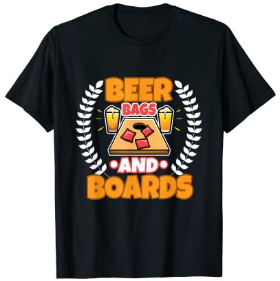 Bierbeutel und Bretter Cornhole T-Shirt