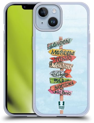 Head Case Designs Crossroads Nomade Gelhülle [Militärischer Schutzgrad] Kompatibel Mit Apple iPhone 14 Und Kompatibel Mit MagSafe