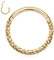 16G Nasenring Gold Septum Schmuck Daith Ohrringe Chirurgenstahl Septum Clicker Ring Conch Piercin Schmuck Gehämmerte Oberfläche Nahtloser Clicker Ring Rook Helix Knorpel Tragus Creolen 10mm