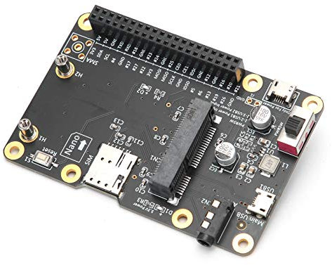 Akozon 3G/4G LTE Base Hat Expansion Board für 4/3/2/B+ Modul Computerplatine auf USB mit SIM-Karte