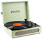 Fenton RP118C Briefcase Vinyl Record Player with Bluetooth Output & Built-in Speaker, Compact Retro Design, Portable Record Player Bluetooth Transmitter for Vinyl Lovers - Green