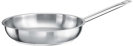 Poêle TOMGAST diamètre : 36 cm hauteur : 6 cm | Acier inoxydable 18/10 | Épaisseur de paroi de 1 mm à 1,2 mm | Base à trois couches en aluminium et acier | induction