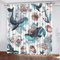 GIOVIA 3D Seestern Vorhänge Abdunkelnde Wal Anker Kindervorhänge Vorhang mit ösen 2er Set Gardinen Blickdicht Verdunkelungs für Kinderzimmer Schlafzimmer Wohnzimmer B 110 X H 95 cm