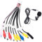 Inefala Cable de Salida 20 Pines para Radio Estéreo de Coche con 3.5MM Micrófono Externo, 9 x RCA Adaptador Auxiliar de Entrada, Subwoofer/Amplificador, Hembra, Unidad Principal de ArnéS