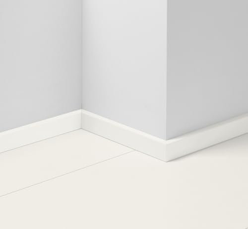 Parador SL 3 Dekor-Sockelleiste Uni weiß glänzend D003 - Länge 2.20m