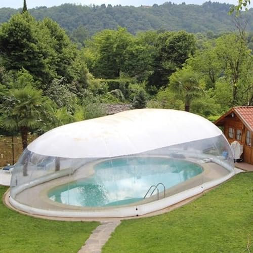 GLWJXSD Tenda Gonfiabile per Piscina A Cupola,/Copertura Gonfiabile per Piscina Copertura Gonfiabile Rettangolare in PVC A Cupola/Riposo All'aperto Antipioggia,10x8x4M