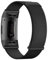 LXURY Magnetische Edelstahl Armbänder für Fitbit Charge 3/ Charge 4 Armband, mit Dual Magnet Einstellbar Metall Mesh Ersatzarmband Kompatibel mit Fitbit Charge 3/ Charge 4 Uhrenarmband (Rußschwarz)