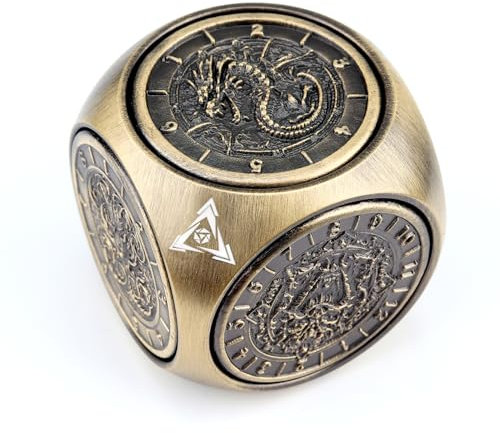 Haxtec Spinner-Würfel, 7-in-1, DND-Würfel-Set, einzigartige Würfel, Spinner, Kobolde, Metall, D&D-Schablone, für Dungeons and Dragons, DND-Geschenke