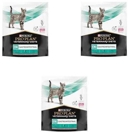 PRO PLAN Veterinary Diets EN Gastrointestinal | 3er Pack | 3 x 400 g | Diätalleinfuttermittel für Katzen und Kätzchen | Kann helfen bei Resorptionsstörungen des Darms