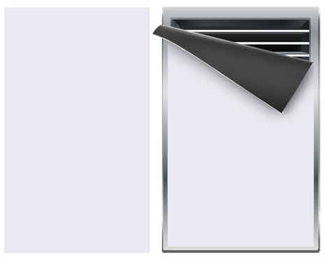PATIKIL 16x9.5 Magnetischer Lüftungsabdeckung, Bodenwand-Luftregisterabdeckung Hochfester Magnetischer Lüftungsblocker für Zuhause Wohnmobil HVAC Kaminofen Ofen, Weiß