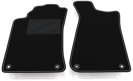 Auto-Fußmatten Kit nur vorne 2 Stück kompatibel mit Audi 80 B3 - B4 1986-1996 | Set 2 Teppiche vorne nach Maß in Teppich