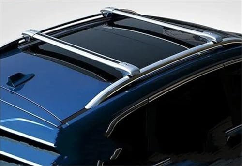 Dachträger Für Dacia Für Duster Für DUSTRT 2018-2022 Aluminium Legierung Seite Bars Kreuz Schienen Dach Rack Gepäck Last 200KG Dachgepäckträger(Silber)