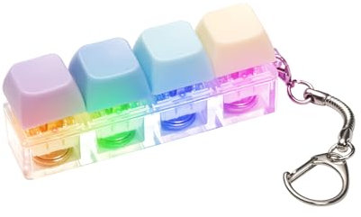 Keyboard Fidget Toy - Fidget Keyboard Keychain Keyboard Clicker Fidget Toy Stress Relief Keyboard Fidget Clicker