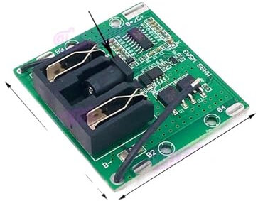 Carte BMS, Perceuse électrique 5s 18V 21V 35a BMS, batterie Lithium 18650, panneau de protection, Balance avec prise DC for utilisation de Batteries de tournevis Avec fonctions de protection(5S BMS DW