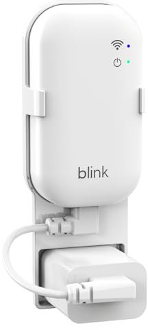 Outlet Wall Mount for Blink Sync Module Core, Sync Module Mount Holder for Blink Outdoor/Indoor Security Camera, No Drilling No Messy Wires Camera Mount with Short Cable (1Pack)