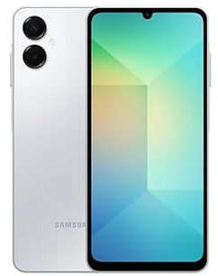 Samsung Galaxy A06 5G Smartphone gris clair, 6 Go de RAM, 128 Go de stockage, double caméra 50 MP, indice IP54 (version internationale) double SIM