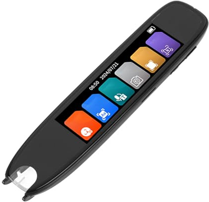 Asixxsix Scan Reader Pen, 202 Sprachen, Offline-Aufzeichnung, Digitaler Übersetzungsstift, Scanner, Professionelle Textextraktion, AI-Bilderkennung, Scanner,Lesestift für Studenten