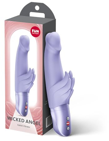 Fun Factory Wicked Angel | Rabbitvibrator für Frauen | 10 Programme | G-Punkt- & Klitorisstimulation | Vibrator mit Flügelreizer | batteriebetrieben | Sex Spielzeug für Frauen | Erotik | Sex Toys