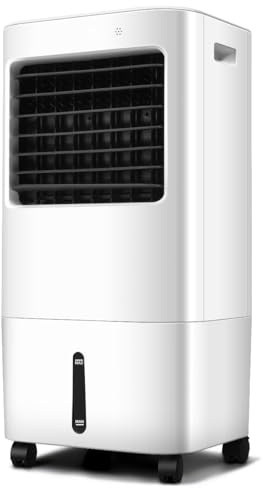 GOPLUS Aire Acondicionado Portátil 3 en 1, 3 Modos, 4 Velocidades, Temporizador 7,5 horas, Tanque de Agua de 20L, Oscilación 40°, Pantalla LED, Control Remoto para Hogar Oficina Garaje