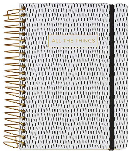 C.R. Gibson Black and White All The Things 3-in-1-Notizbuch, blanko, liniert und gepunktet, 16,25 x 21,6 cm (B x L), 480 Seiten