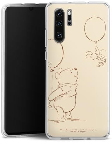DeinDesign Silikon Hülle kompatibel mit Huawei P30 Pro Case transparent Handyhülle Winnie Puuh Disney Offizielles Lizenzprodukt